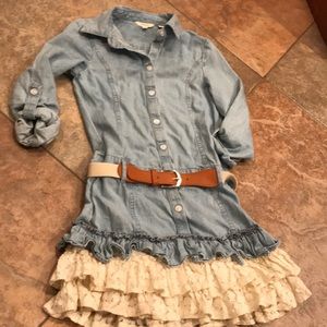 Girls denim dress